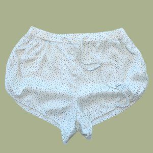 New VIOLET & WREN Luxury 100% Silk Polkadot Loungewear Sleep Shorts Size S